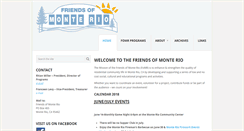 Desktop Screenshot of friendsofmonterio.org