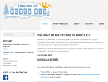 Tablet Screenshot of friendsofmonterio.org